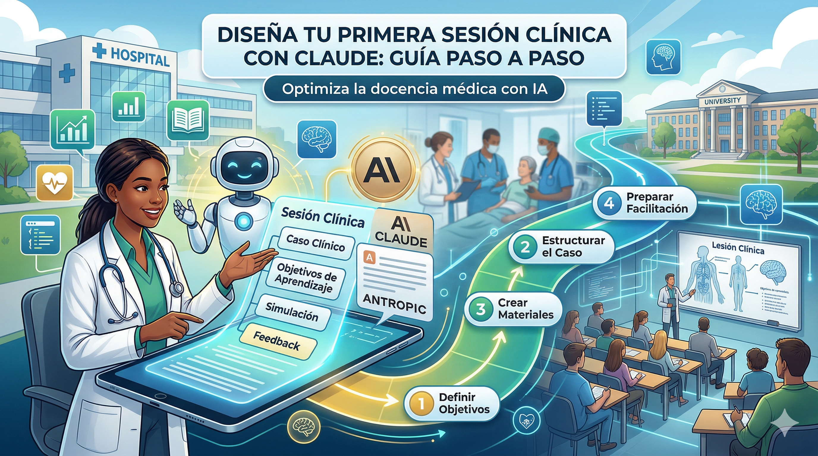 Cómo preparar sesiones clínicas con inteligencia artificial